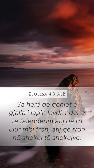 Zbulesa 4:9 ALB Bible Verse Image
