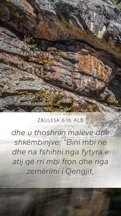 Zbulesa 6:16 ALB Bible Verse Image