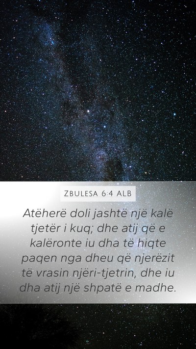 Zbulesa 6:4 ALB Bible Verse Image