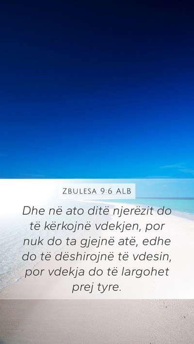 Zbulesa 9:6 ALB Bible Verse Image